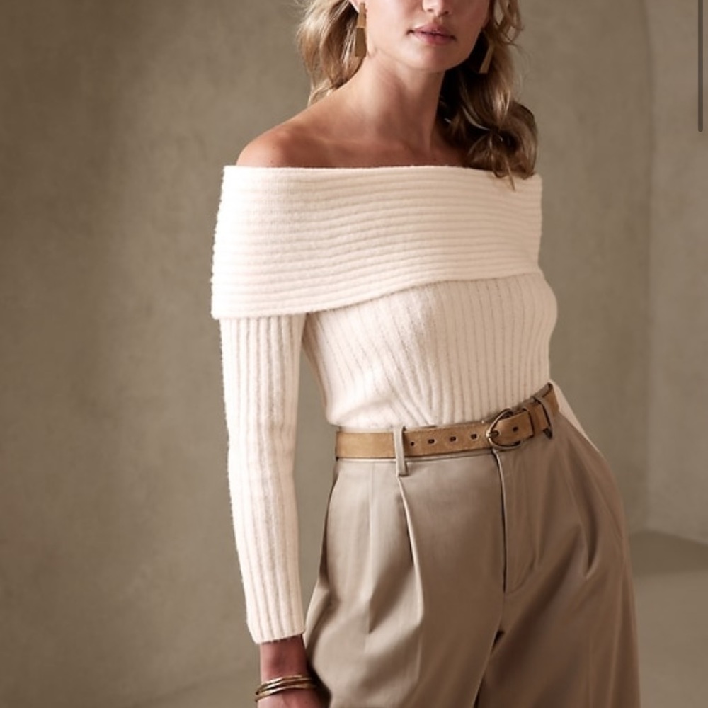 Banana Republic off the shoulder sweater